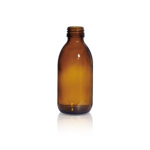 180 mL USP Type III Amber Glass Syrup Bottle with DIN 28 Neck Finish