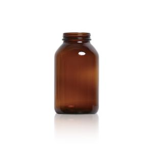 500 mL USP Type III Amber Glass Packer Bottle with GPI 53-400 Neck Finish