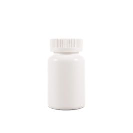 120cc Opaque White Plastic Packer Bottle (F1002H0120) with White Child-Resistant Plastic Cap