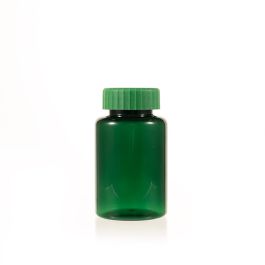 175cc Green PET Plastic Packer Bottle (F2114P0175) with Green Screw Plastic Cap