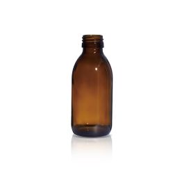150 mL USP Type III Amber Glass Syrup Bottle with DIN 28 Neck Finish